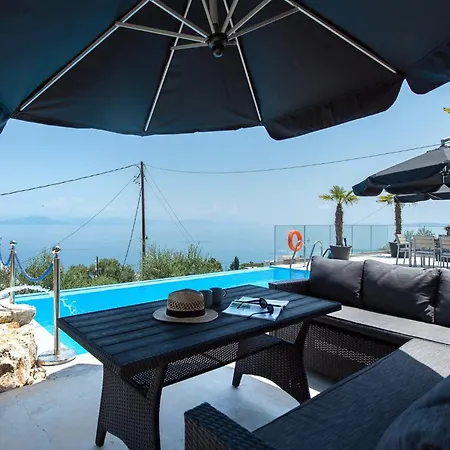 Seaview Corfu 2 Bedroom Private Pool Ac 빌라 *